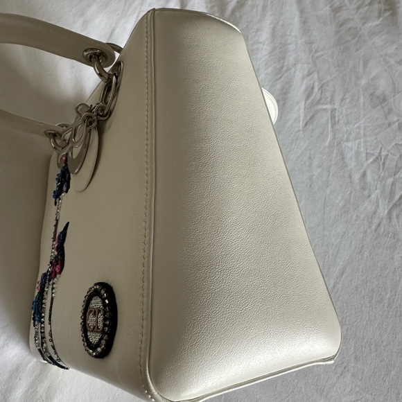 Christian Dior Lady Dior Medium white limited edition - Picture 2 of 8